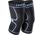 thumbnail image 1 of CAMBIVO - Rodilleras de compresión para hombre y mujer (paquete de 2), color azul, para correr, senderismo, para desgarro de menisco, artritis y alivio del dolor articular (pequeñas), 1 of 1