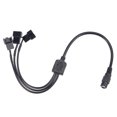 thumbnail image 1 of Unique Bargains Fan Power Supply Cable DC 5.5mmx2.1mm to 3 Port 3 Pin or 4 Pin Output 13.8 Inch, 1 of 4