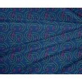 thumbnail image 4 of oneOone Polyester Lycra Fabric Leaves & Swirl Block Printed Fabric 1 Yard 56 Inch Wide, 4 of 4