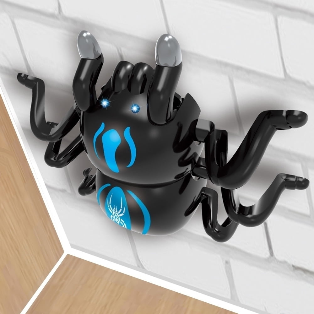 Remote Control Wall - Climbing Spider Toy, Infrared Sensing, 360 °     Rotation & Light Up