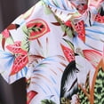 thumbnail image 5 of WOYY Boys Summer Beach Outfits Tropical Print Short Sleeve Button-Down Shirt Shorts Set Children's Clothes Sets, Sizes 3-12 Months, 5 of 6