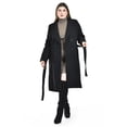 thumbnail image 1 of Abrigo largo con cinto Roman Fashion /Tallas Extras, 3013 (Negro) negro 42, 1 of 5