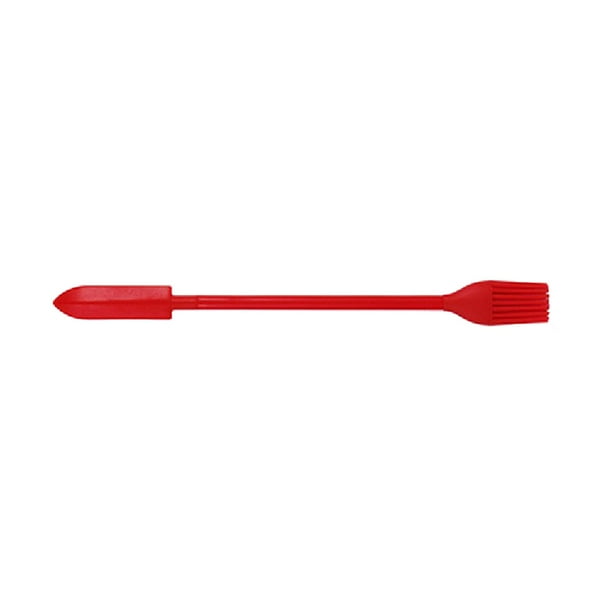 3 mini espátulas de maquillaje con mango retráctil para mermeladas y acondicionadores. Cepillo de espátula roja