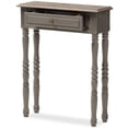 thumbnail image 3 of Baxton Studio Noemie Table Console 1 Tiroir en Brun, 3 of 11