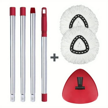 GRARENG Spin Mop Replacement Head  Handle  Base Compatible with OCedar EasyWring Spin Mop Accessory