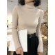 thumbnail image 1 of Suéter de cuello alto para mujer, Tops coreanos delgados, Jersey de punto, Hiver Truien, otoño e invierno, 2024, 1 of 5