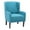 Teal, variant on Pemberly Row Upholstered Wingback Accent Chair with Quilted Back & Seat in Teal