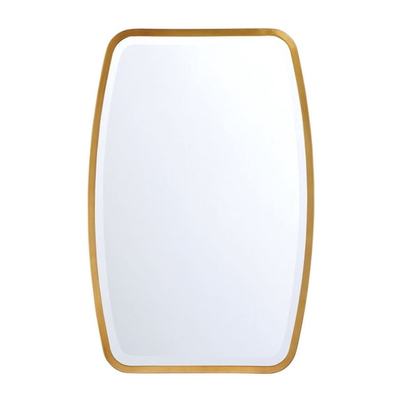 LIN-M400-GA Crystorama Lighting Lindee - Mirror-36 Inch Tall and 24 Inch Wide-Antique Gold Finish