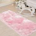 thumbnail image 2 of REGALWOVEN Faux Fur Area Rug Shaggy Runner Rug, Light Pink 2x5 Feet, 2 of 8