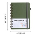 thumbnail image 3 of A5 Hardcover Lined Notebook with Elastic Closure Pen Loop, Coil Bound Lay Flat Journal for Office Meeting Daily Work Planning, Thoughtful New Gift for Colleague, 3 of 8