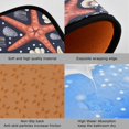 thumbnail image 3 of SKYSONIC 2PCS Red Starfishes Summer Kitchen Rug and Mat Shells Coral Watercolor Floor Runner Rug Anti Fatigue Non Slip Comfort Mat for Doormat Laundry Room Hallway 19.7"x27.6"+19.7"x47.2", 3 of 7