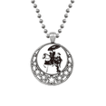 thumbnail image 1 of Japon mujeres montando caballo sketch Collares Colgante Retro Moon Stars Jewelry Unbranded M, 1 of 3