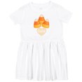 thumbnail image 3 of Inktastic Cute Candy Corn Heart Halloween Cutie Girls Toddler Dress, 3 of 5