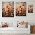 thumbnail image 4 of Designart "Countryside Red Poppy landscape VIII" Floral & Botanical Print on Natural Pine Wood, 4 of 5