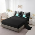 thumbnail image 3 of Erosebridal Petal Shower Gel Bedding Sets Twin Size,Bling Showerhead Comforter Sets with Sheets,Teal Flower Bed in a Bag Twin size,Microfiber Floral Bedroom Decorative,Reversible,7-Piece, 3 of 6