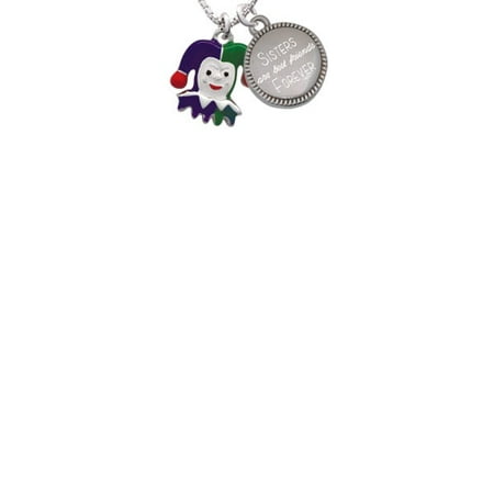 Mardi Gras Jester Sisters Are Best Friends Forever Engraved