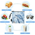 thumbnail image 5 of Haosy 3 Pack Reusable Ziploc Bags BPA Free Healthy Food Storage Bag Leakproof Sandwich Snack Freezer Bags Watercolor Turtle Jellyfish, 5 of 7