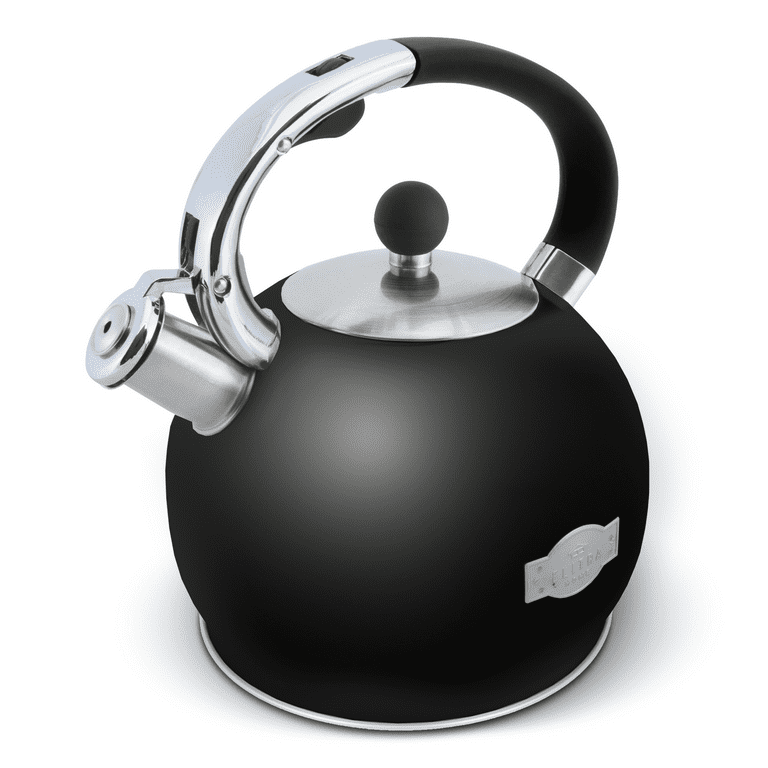 New POLIVIAR Tea Kettle-2.1 Quart-Stove Top Black Tea Kettle-OPEN BOX 5  Stars