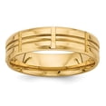 thumbnail image 1 of 14K Yellow Gold Heavy Comfort Fit Fancy Band, 1 of 3