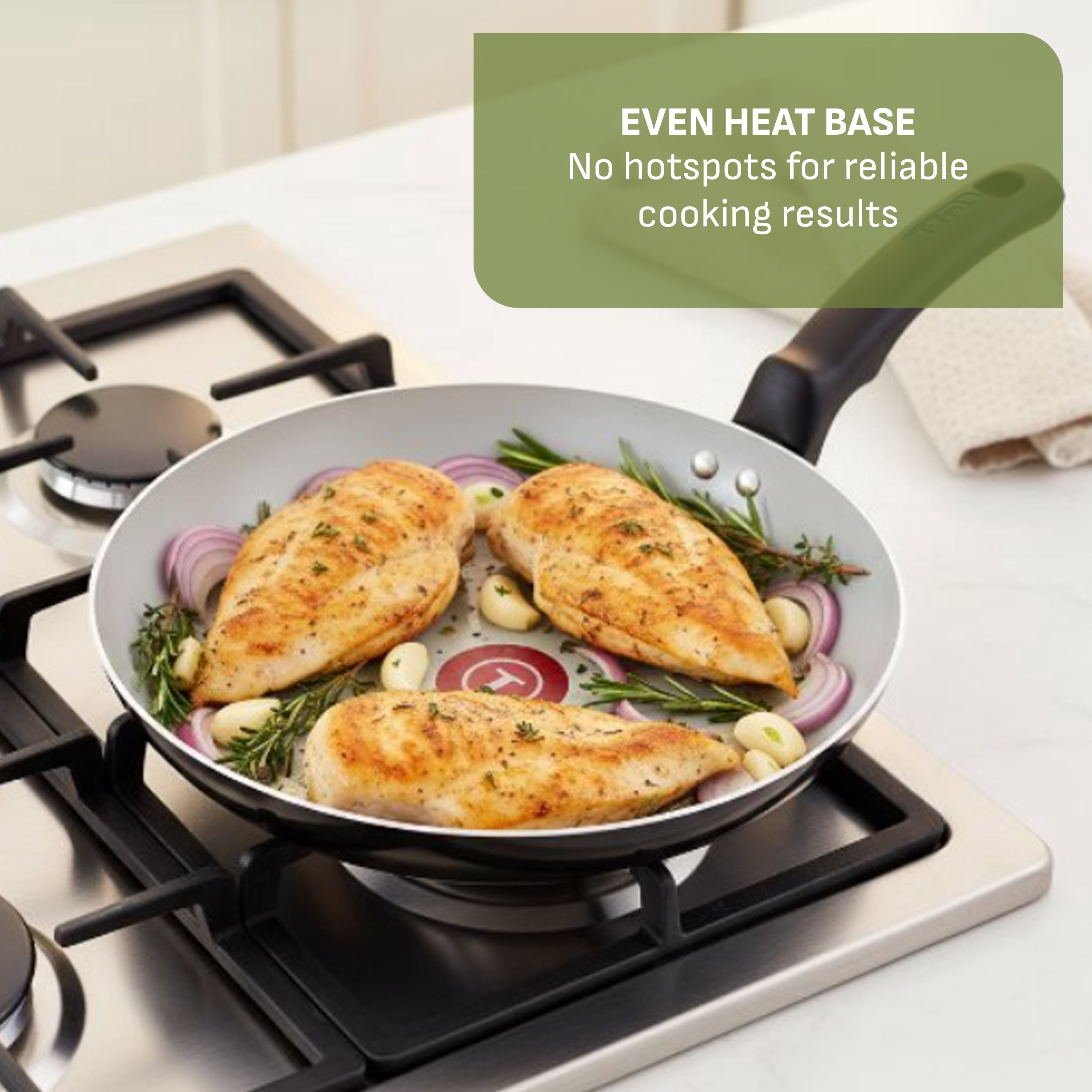 T-fal Kitchen Solutions Ceramic, 22 Piece Cookware Set, Black