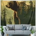 thumbnail image 4 of Orinice Bear Forest Sky Tapestry Wall Hanging Unique Style Graphic Tapestries for Home Wall Decor 50x40inch, 4 of 6