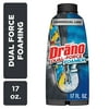 Drano Dual-Force Foamer, Hair and Drain Clog Remover, Commercial Line, 17 oz