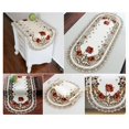 thumbnail image 3 of Sufanic Lace Tablecloth,Oval Vintage Embroidered Lace Tablecloth Floral Table Cloth/Mat Decoration,16x34inch, 3 of 5