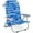 Blue Stripe, variant on VibrantEcho Beach Chair, 330lbs Folding Backpack Chairs for Adults with 5-Position Backrest, Storage Pockets, Towel Bar & Headrest, Foldable Low Beach Lounge, Portable Aluminum Lay Flat Colourful