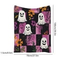thumbnail image 3 of Black Friday Deals 2046 Flannel Blanket Ghost Print Halloween Shawl Blanket All Seasons Blanket, 3 of 6