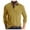 Yellow, variant on Mens Long Sleeve Polo Shirts Casual Button Collared Golf Shirt with Pocket Classic Fit Sports Workout Pullover Tops
