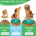 thumbnail image 4 of Snuffle Mat for Dogs, Adjustable Dog Feeding Mat for Smell Training and Slow Eating, Interactive Dog Food Mat and Bowl Encourages Natural Foraging Skills and Stress Relief ( 17*17 inch), 4 of 6