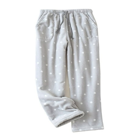 

HLONK Women Winter Pyjama Trouser Casual Pants with Side Pockets Drawstring