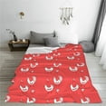 thumbnail image 5 of Vsdgher Cartoon Rooster Ultra-Soft Micro flannel Blanket Throw Blankets for Couch Sofa, Bed (4 sizes)-40"x30", 5 of 7