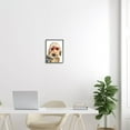 thumbnail image 2 of Fun Terrier Dog Red Glasses Animals & Insects Graphic Art Black Framed Art Print Wall Art, 2 of 7