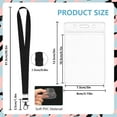 thumbnail image 3 of Lanyard with ID Badge Holder 3Pcs Lanyard Neck Strap with Card Holder Black Lanyard for Keys, School & Office, Lanyard for Women & Men, 3 of 7