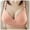 Pink, variant on Women V Shaped Bra Comfortable Hollow Breathable Supportive Seamless Underwire Large Cup Lingerie T-Shirt Bra