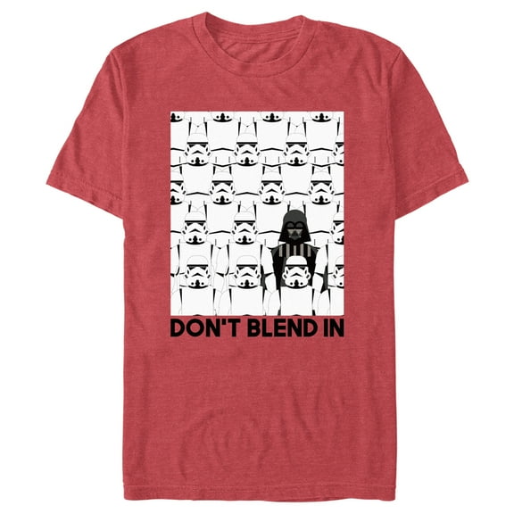 Men's Star Wars: A New Hope Don't Blend In Vader Graphic Tee Red Heather 3X Large