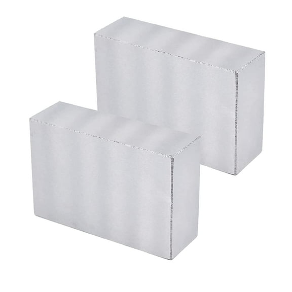 waltyotur 1 Pair of Matched No Holes 1 x 2 x 3 Precision Parallel Blocks, 0.0001 Inch Alloy Steel 123 Parallel Block Set