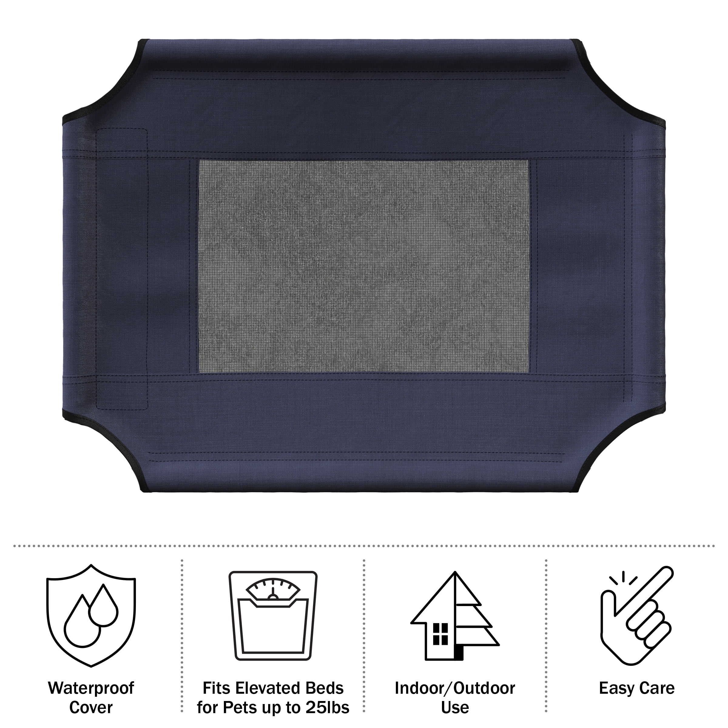 PETMAKER 24.5x18.5-Inch Replacement Elevated Dog Bed Cover (Blue)