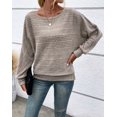 thumbnail image 4 of Womens Long Sleeve Shirts Crewneck Tunic Tops Pullover Sweaters Business Casual Blouses Fall Fashion, 4 of 10