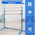 thumbnail image 5 of Costway 51'' Portable Freestanding Stretching Dancing Ballet Bar with 4 Adjustable Heights Blue, 5 of 12