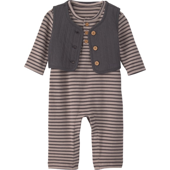 Carter's Child of Mine Baby Boy Jumpsuit and Vest Set, 2-Piece, Sizes 0/3-24 Months