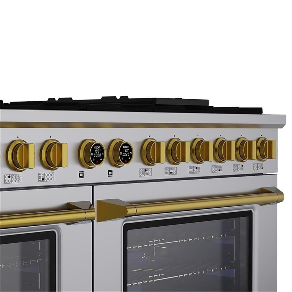 Pemberly Row 60" 7.9 cu. ft. 10 Burners Dual Fuel Range for Natural Gas in Steel