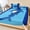 Aqua Navy Blue, variant on Full Size Fitted Sheet Set - Yellow Blue Pineapple 3 Piece Bedding Sets 16" Deep Pocket Fitted Sheet with 2 Pillowcases Summer Beach Coastal Modern Art Brushed Microfiber Hotel Luxury Bed Sheets