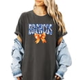 thumbnail image 5 of Broncos Orange Floral Bow Shirt for Women & Teens Trendy Team Spirit Sports Fan Graphic Tee Pepper Shirt Adult Medium, 5 of 7