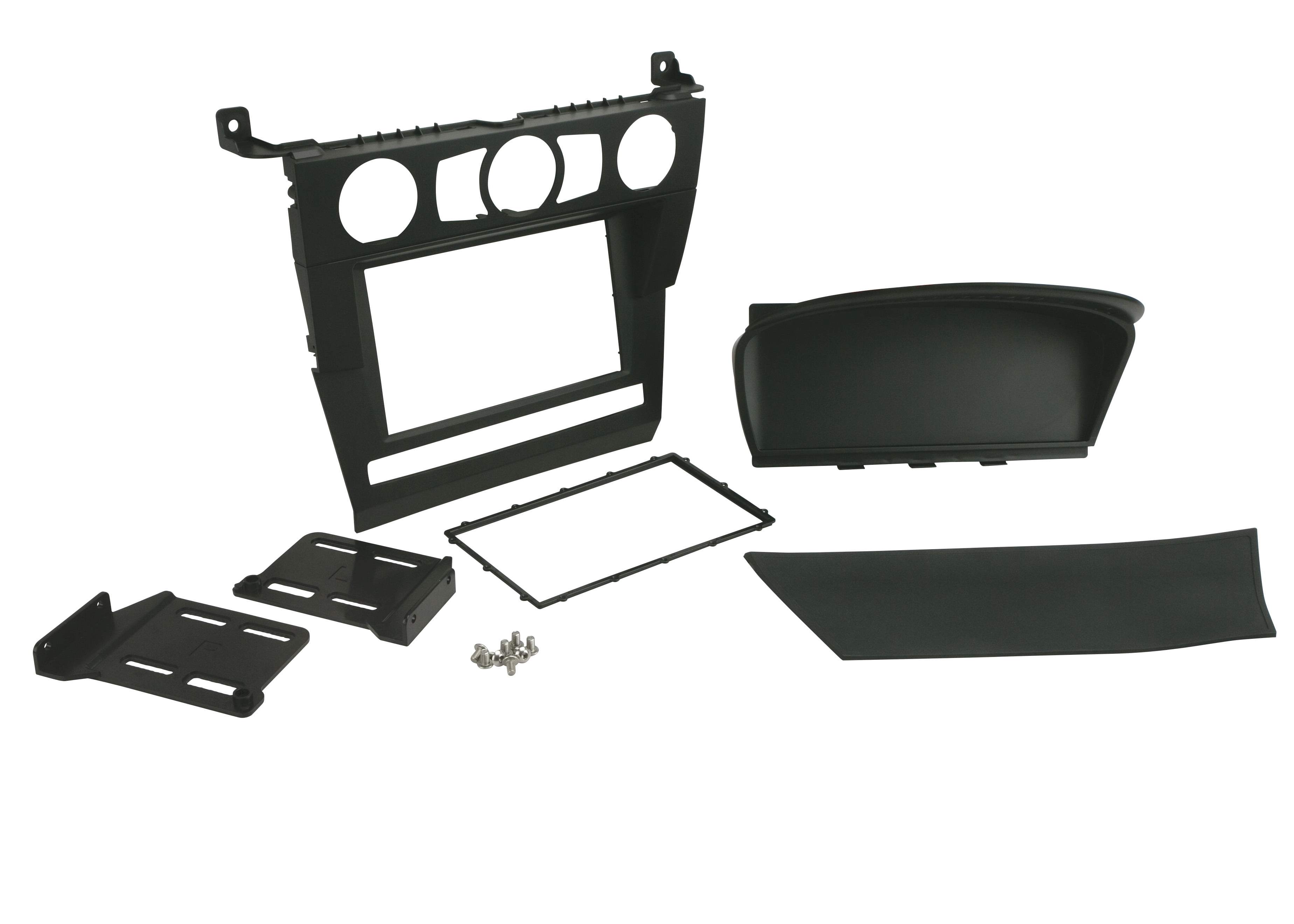 Scosche GM1585DDB Compatible with 2004-2008 Pontiac Grand Prix ISO Double DIN Dash Kit Black 