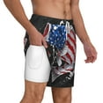thumbnail image 6 of Rocae Largemouth Bass Fish in USA for Men's Swim Trunks Quick Dry With Two Side Pockets and One Lined Patch PocketLarge, 6 of 9