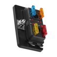 thumbnail image 4 of 4 Way Circuit Blade Fuse Box Block Holder With LED Warning Light Kit For Car Van Boat Marine, 4 of 5