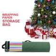 thumbnail image 4 of Organizador de la bolsa de papel de envoltura de Navidad PVC con cremallera Rodado Cintas de Cintas Pesado Artesanía de fiesta Organización de la puerta de la puerta verde Noticed HA010019-03B, 4 of 6