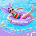 thumbnail image 3 of HEY! SPLASH Mermaid Pool Float, Mermaid Tail Shaped Pool Swimming Float Tube Ring Floatie, Summer Water Fun Beach Party Swimming Pool Toys for Kids Children Adults Water Activities, 3 of 8